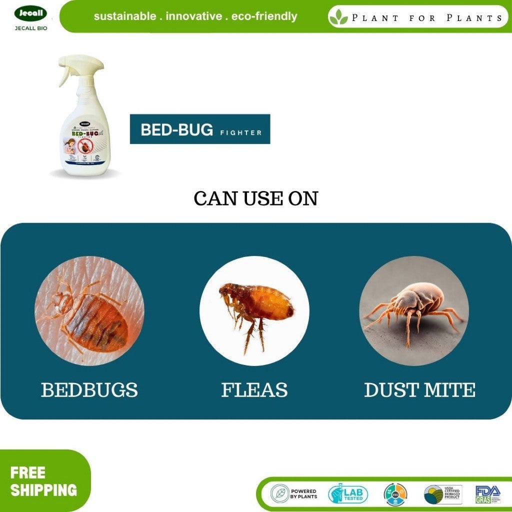 Jecall-Bio Bed Bug Fighter Spray 500ml – Ubat Pepijat & Hama, Natural Pest Control, Bed Bug Killer