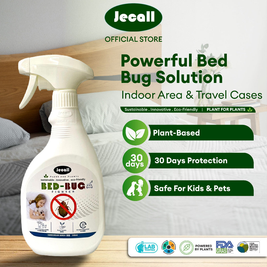 Jecall-Bio Bed Bug Fighter Spray 500ml – Ubat Pepijat & Hama, Natural Pest Control, Bed Bug Killer