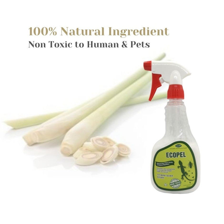 Jecall-Bio Ecopel 500ml – Ubat Cicak Semula Jadi, Natural Lizard Repellent, Spray Racun Cicak, Knockdown Effect