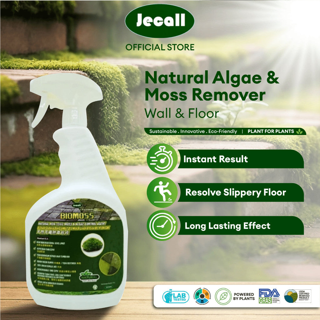 Jecall-Bio Pullcops (1L) – Pembunuh Rumpai Mesra Alam, Non-Toxic, Selektif, Lawn & Carpet Grass Weed Killer