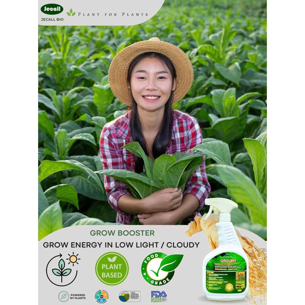 Jecall-Bio Growan 1L – Baja Organik Penggalak Tumbuhan, Boost Photosynthesis, Grow in Cloudy Weather
