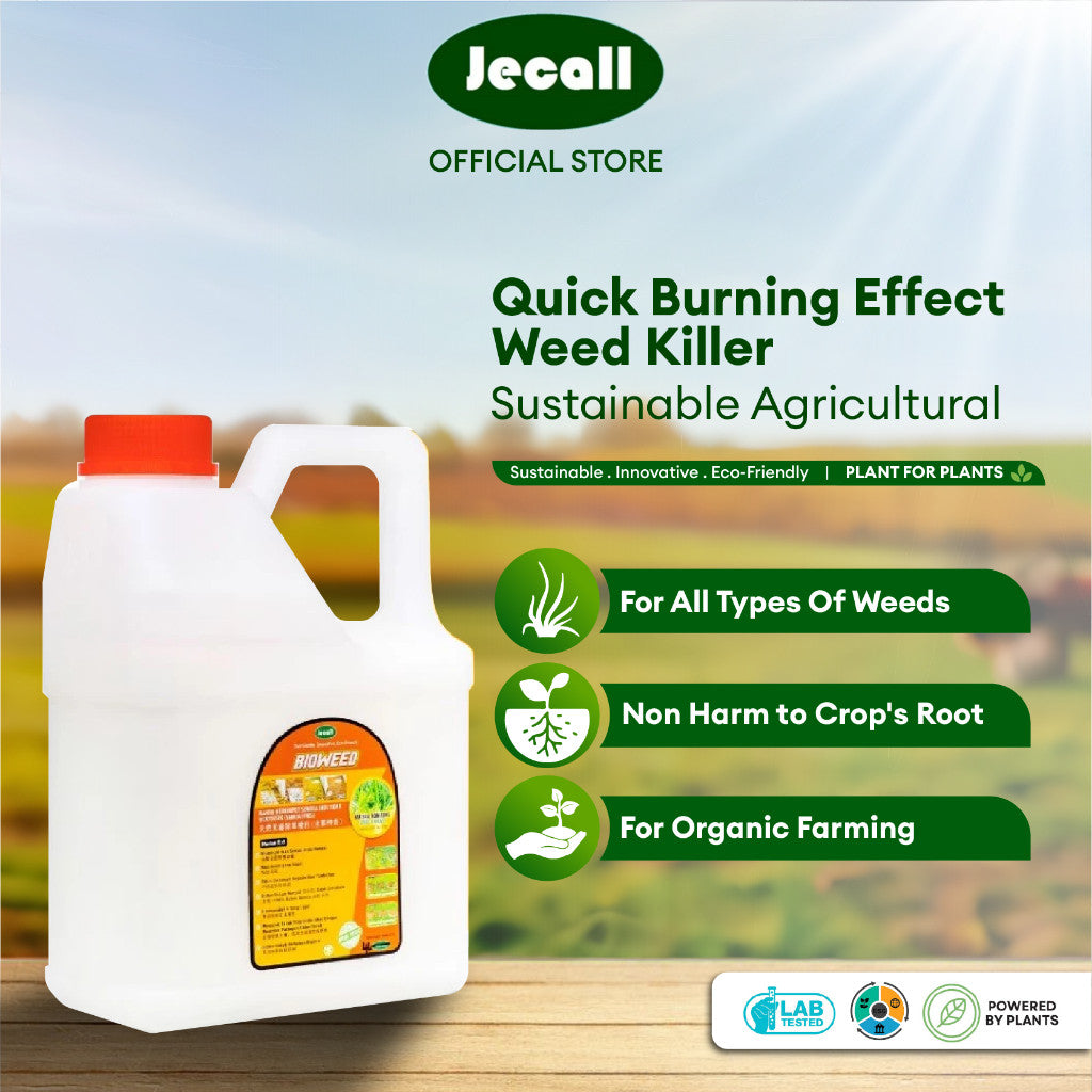 Jecall-Bio Bioweed 4L – Spray Racun Rumput/Rumpai Semula Jadi, Natural Organic Weed Killer