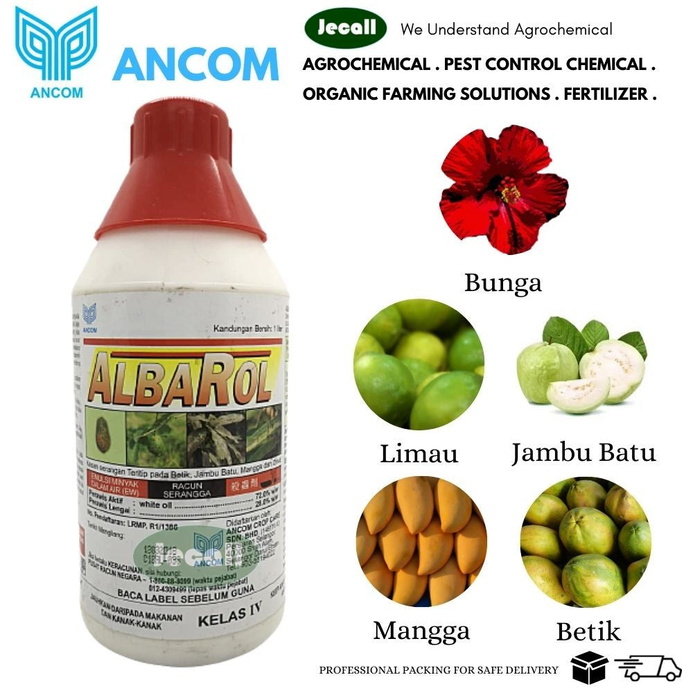 Ancom Albarol Insecticide 1L – White Oil, Minyak Putih, Kawalan Serangga Teritip, Racun Serangga, 100% Original