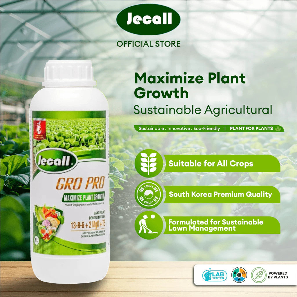Jecall-Bio GRO WIN 1L – Baja Foliar Subur, Merangsang Bunga & Buah, Flowering & Fruiting Foliar Fertilizer