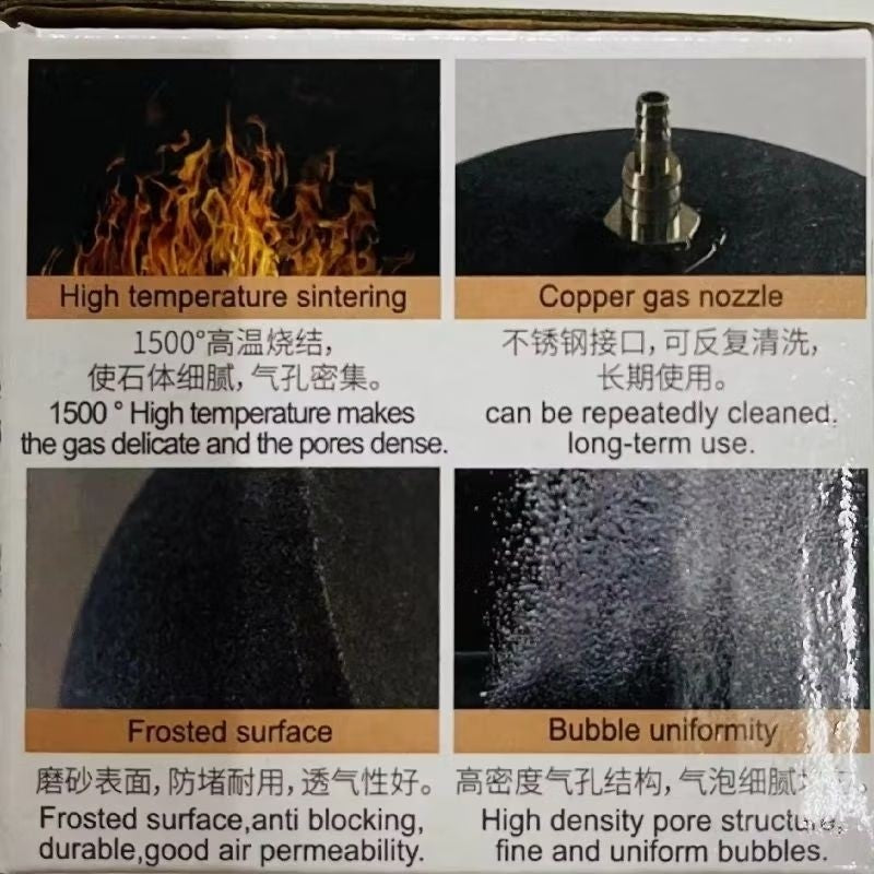 Batu Udara Bentuk Roti HB-025 (80mm x 50mm) – Bread Type Aquarium Air Stone