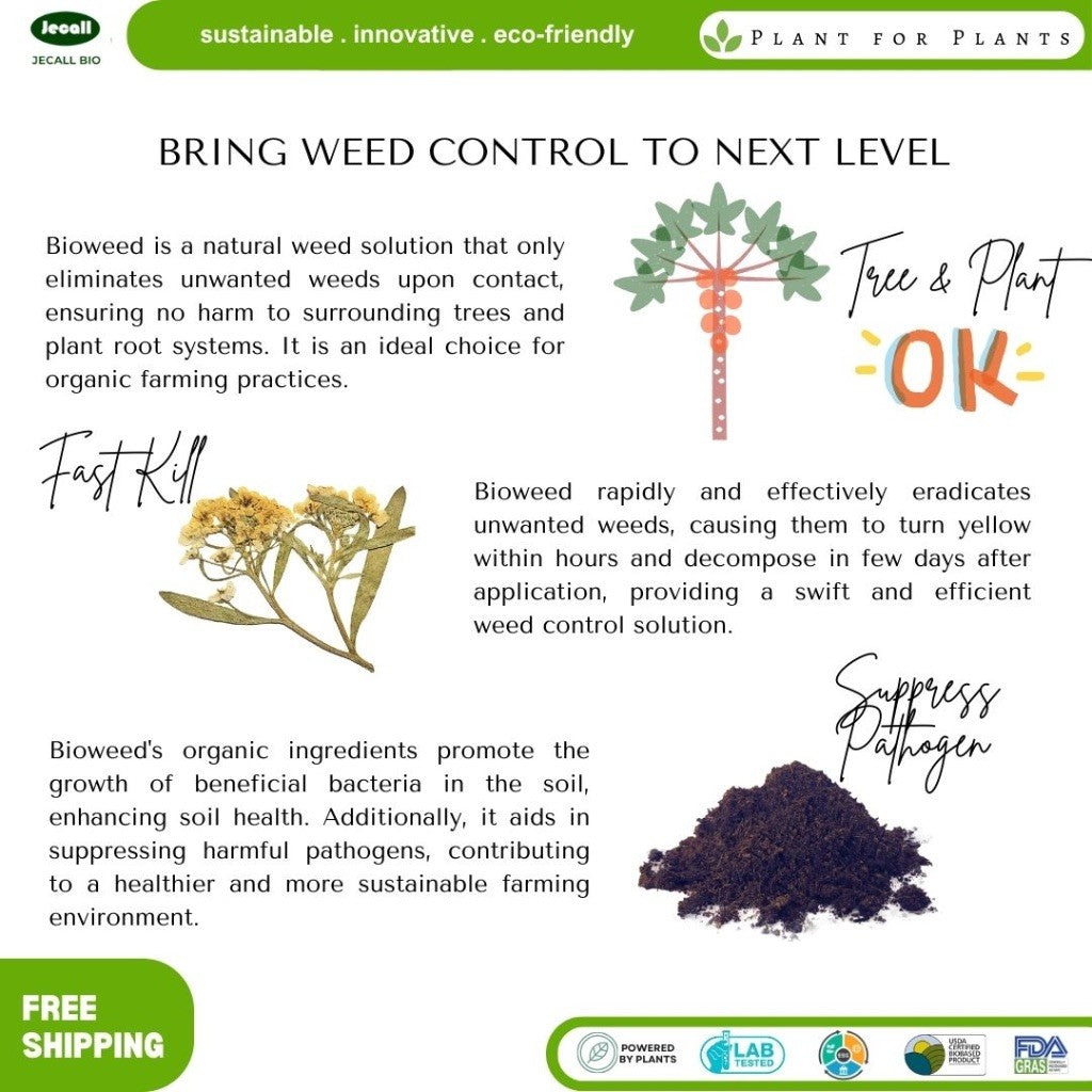 Jecall-Bio Bioweed 4L – Spray Racun Rumput/Rumpai Semula Jadi, Natural Organic Weed Killer