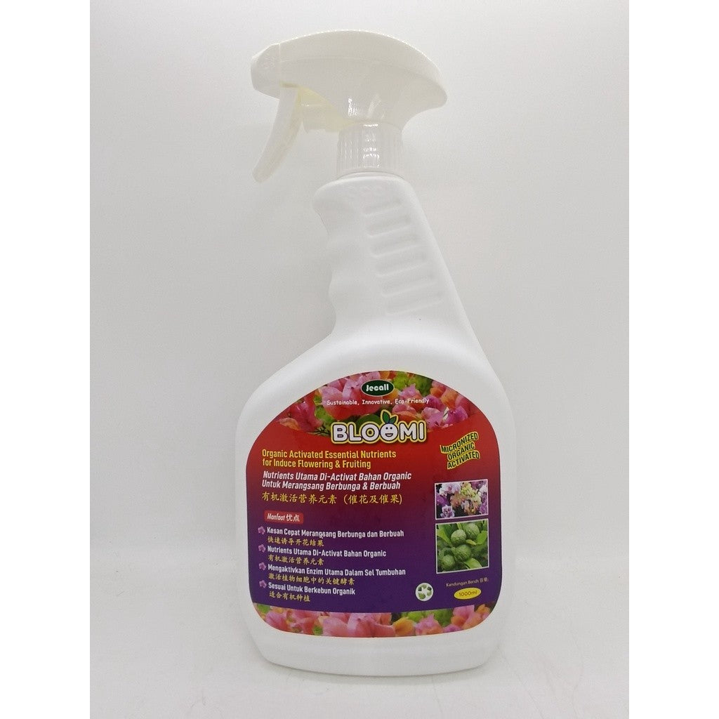 Jecall-Bio Bloomi 1Liter Spray / Organic Activated Flowering & Fruiting Inducer Foliar Fertilizer Baja Buah Baja Bunga