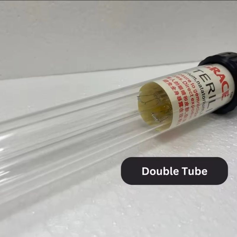 AQUAGRACE 120W Double Tube UVC Light – Waterproof UV Sterilizer for Aquarium, Pond & Landscape