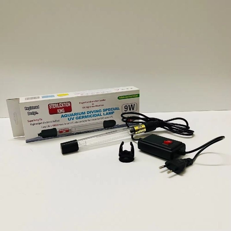 Aquarium Submersible UV Germicidal Lamp – 9W Waterproof UVC Sterilizer for Pond & Aquarium