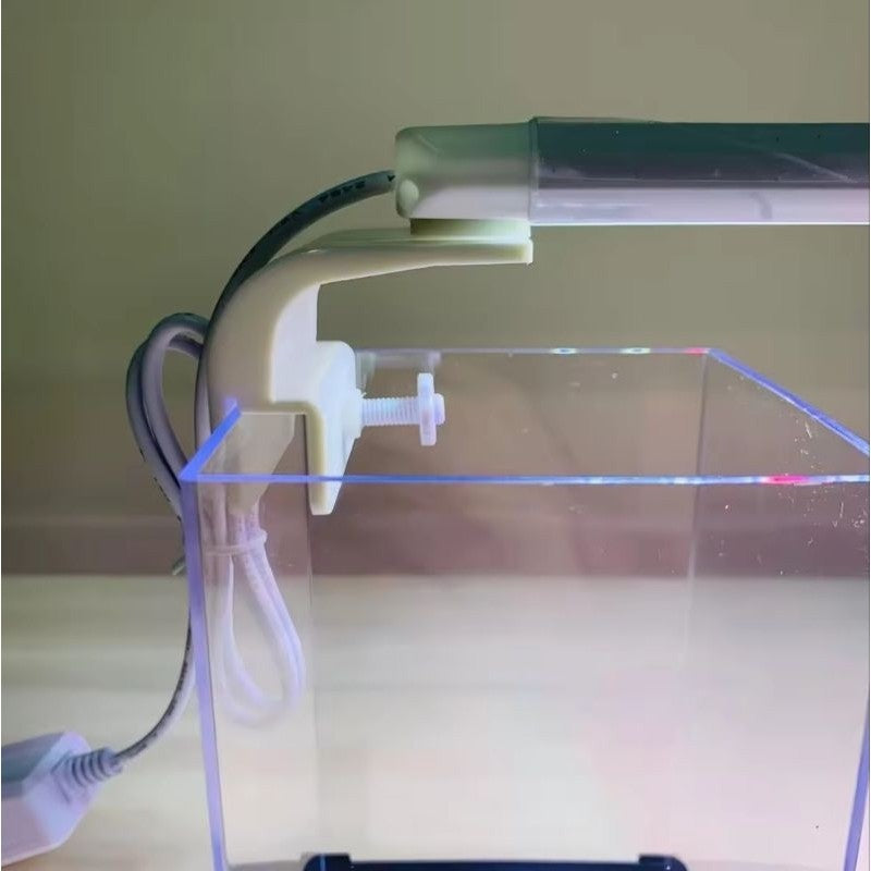 GEBO 8W Aquarium LED Light – 200mm White & Red Spectrum for Small Tanks