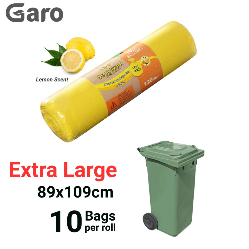 GaroPAC Extra Large Lemon Scent HDPE OXO-Degradable Garbage Bag