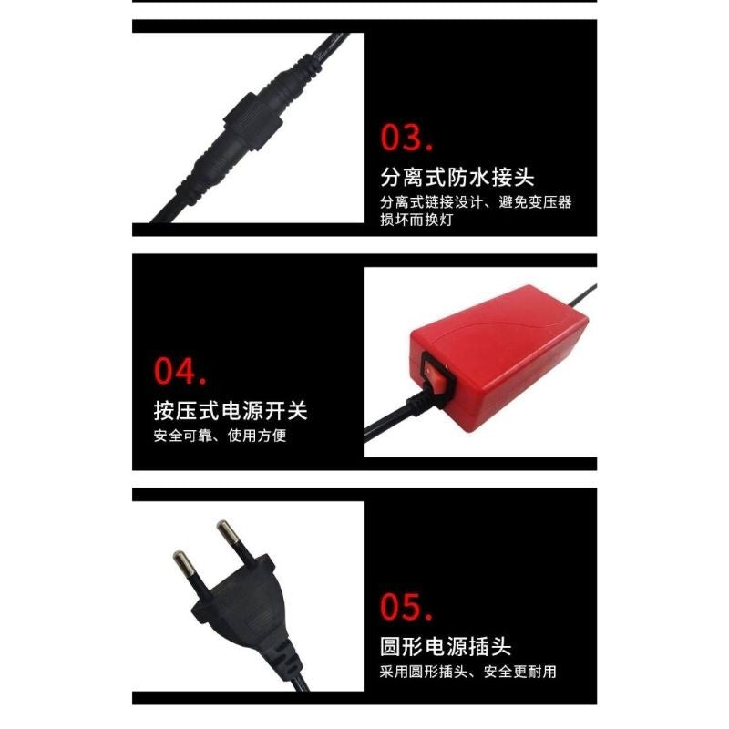 5D LED Aquarium Submersible Lamp – Waterproof Aquarium Light (75cm / 115cm / 145cm)