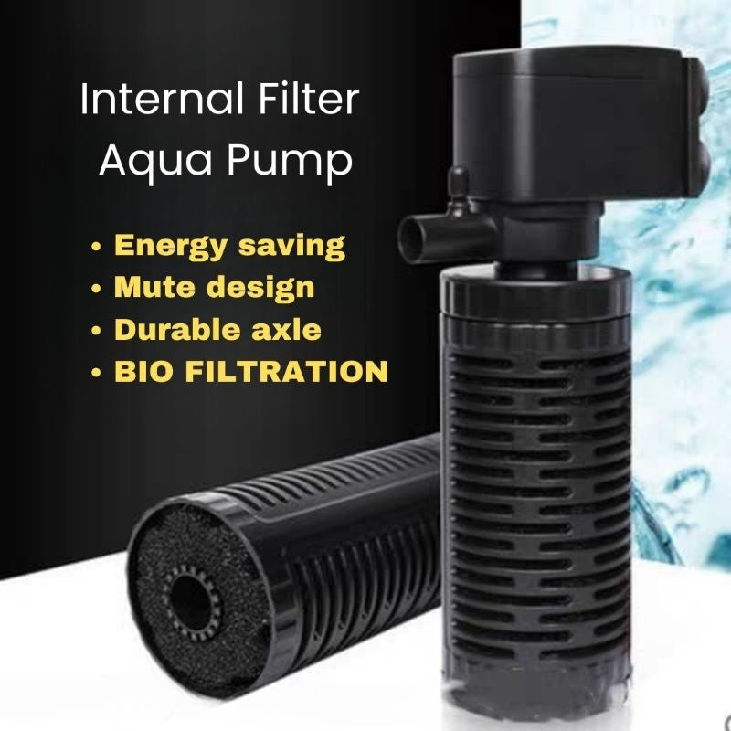 QUANLONG Internal Filter Aqua Pump QL-908F / QL-928F / QL-938F | Aquarium Water Pump with Bio Filtration 静音省电过滤泵