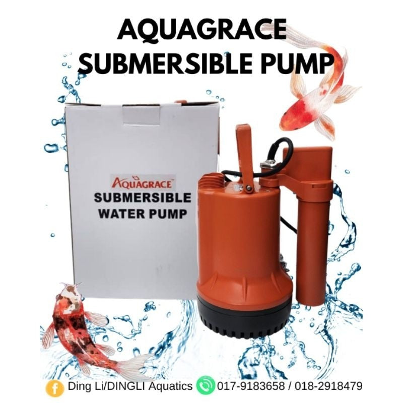 AQUAGRACE DL180 / DL180A Submersible Water Pump – 120W, 9000L/H | Manual & Auto Float | For Aquarium, Pond, Landscape
