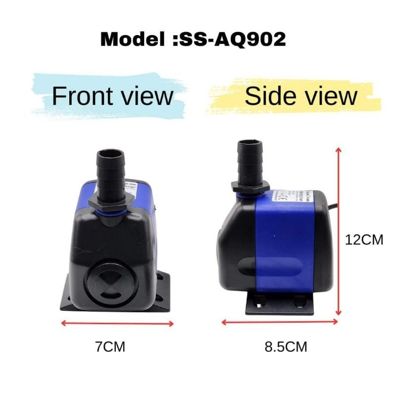 AQUAGRACE Submersible Aquarium Pump SS-AQ901 / SS-AQ902 – Quiet & Durable