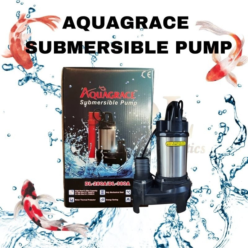 AQUAGRACE DL280 / DL280A Submersible Water Pump 150W – 15,000L/H | Manual & Auto | For Aquarium, Pond, Landscape