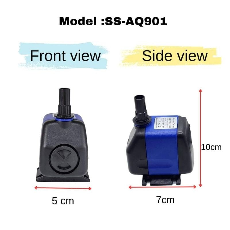 AQUAGRACE Submersible Aquarium Pump SS-AQ901 / SS-AQ902 – Quiet & Durable