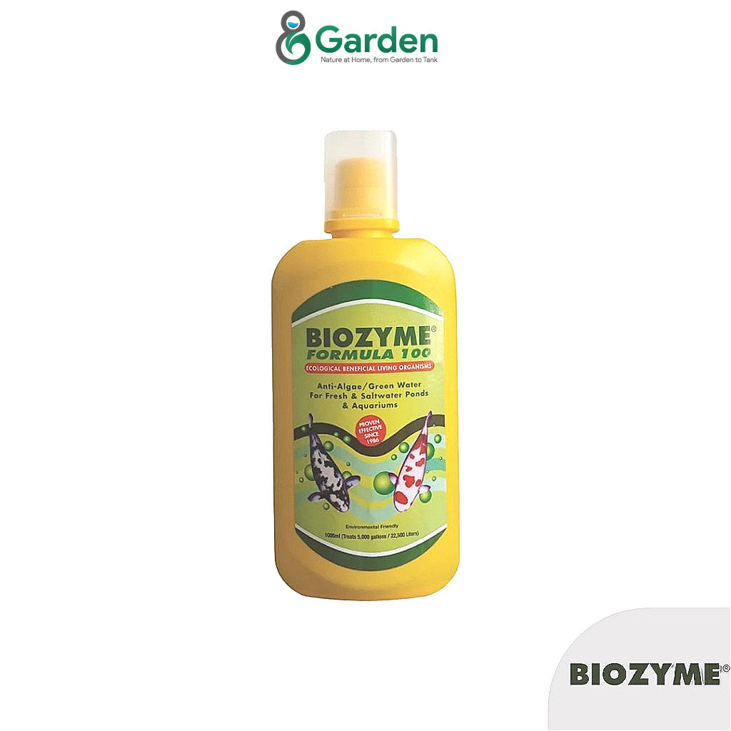 Biozyme Formula 100 (1 Liter) – Aquarium Water Treatment | Removes Ammonia, Nitrite, Nitrate, Sludge & Green Water