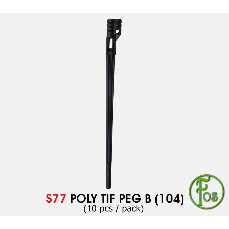 10pcs Irrigation Dripper Lurus Fertigasi, Poly Tif Peg B (104) S77, Drip Pen 1mm x 120mm (L)