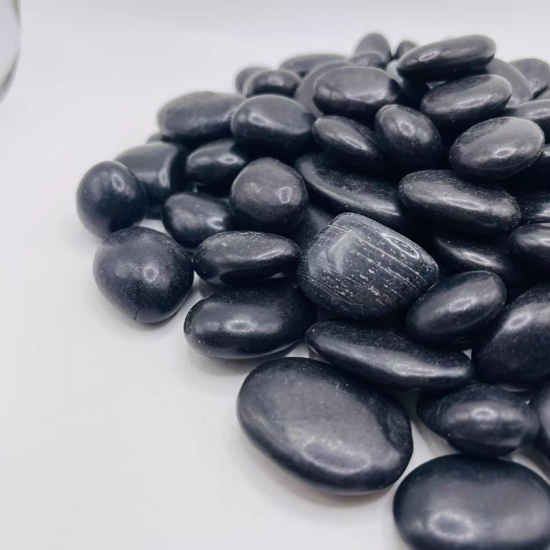AA Shinning Black Aquarium Stone (Grand) L-Size 1kg - Batu Hitam Akuarium Hiasan Aquascape Decoration