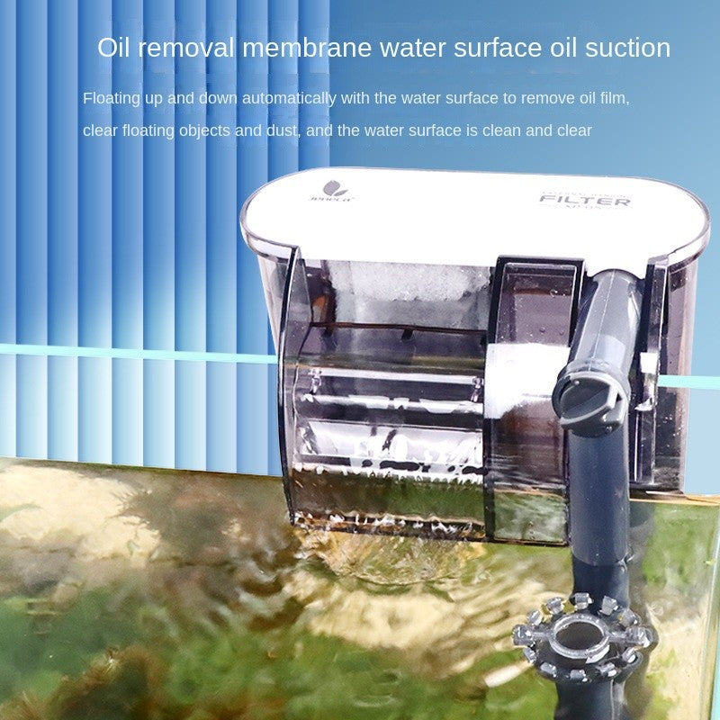 AquaGrace SS-SP09S Hang-On Filter | Small Fish Tank Waterfall Filter 3-in-1 External Aquarium Circulation