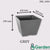 Felton Square Pot FBL2491 / FBL2492 / FBL2493 / FBL2494 / FBL2495 | Plastic Flower Pot | Pasu Bunga Taman