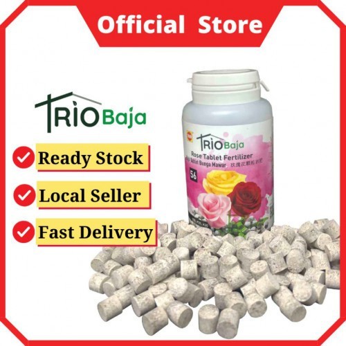 TRIObaja Rose Tablet Fertilizer/TRIObaja Tablet Bunga Mawar / TRIObaja玫瑰花颗粒状肥 (Official Seller)