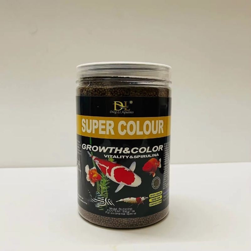 DL Super Colour Growth Fish Food 500g | For Koi & Goldfish | Makanan Ikan Kolam