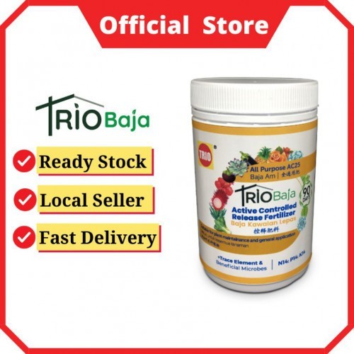 Triobaja Active control Release Fertilizer  All Purpose AC25/ Baja Kawalan Lepas Baja Am 90 Days