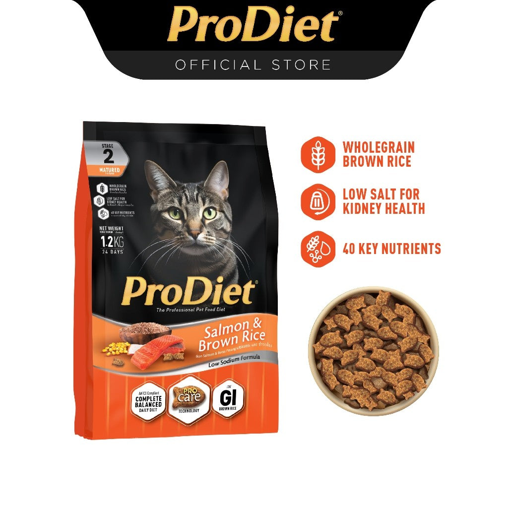 ProDiet Brown Rice Dry Cat Food - (1.2kg x 1unit) [EXP NOV 26]
