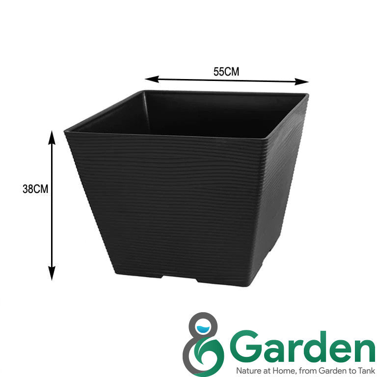 Felton Square Pot FBL2491 / FBL2492 / FBL2493 / FBL2494 / FBL2495 | Plastic Flower Pot | Pasu Bunga Taman