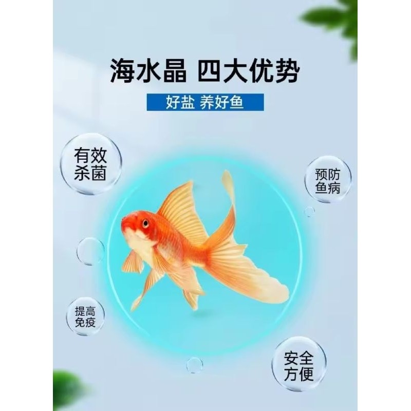 HaiBao Artificial Sea Salt 1kg - For Saltwater Fish, Marine Shrimp, Coral, Aquarium Use