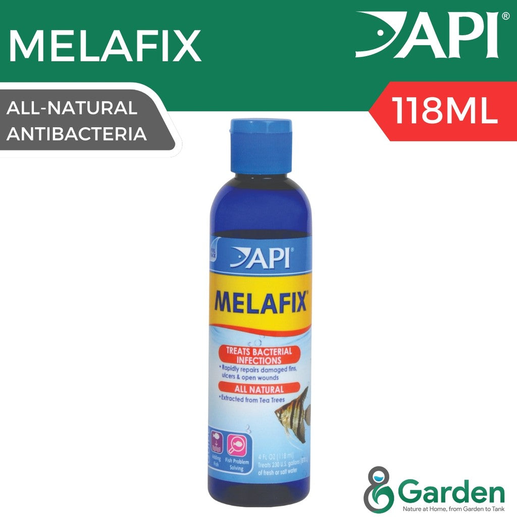 API Melafix – Natural Antibacterial Remedy for Fish | Heals Fin Rot, Open Wounds & Ulcers | Safe for Aquarium Use