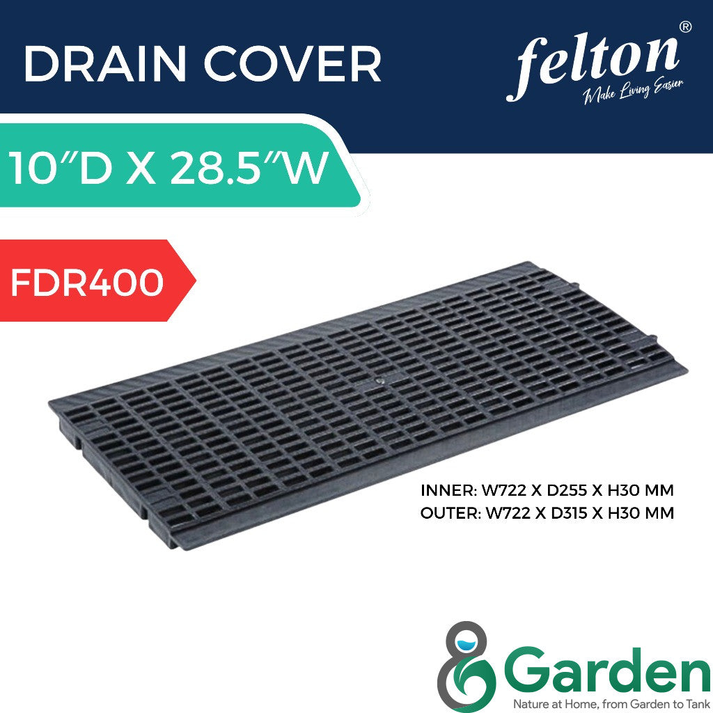 Felton Heavy Duty Drain Cover FDR390 / FDR400 | Penutup Longkang | UV Resistant & Durable