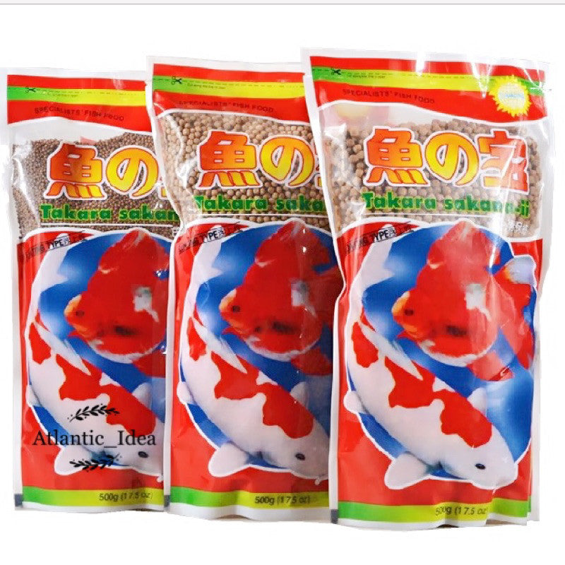 Takara Sakana ii Mix Fish Food 500g (S / L / XL) – Floating Pellet for All Fish