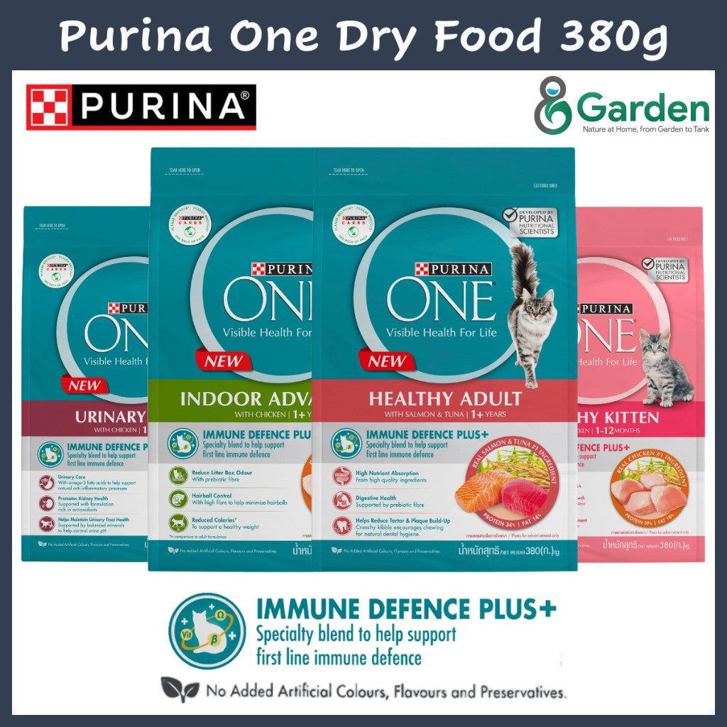 Purina One Cat Dry Food 380g Premium Adult Kitten Indoor Urinary Care Makanan Kering Kucing 猫粮干粮