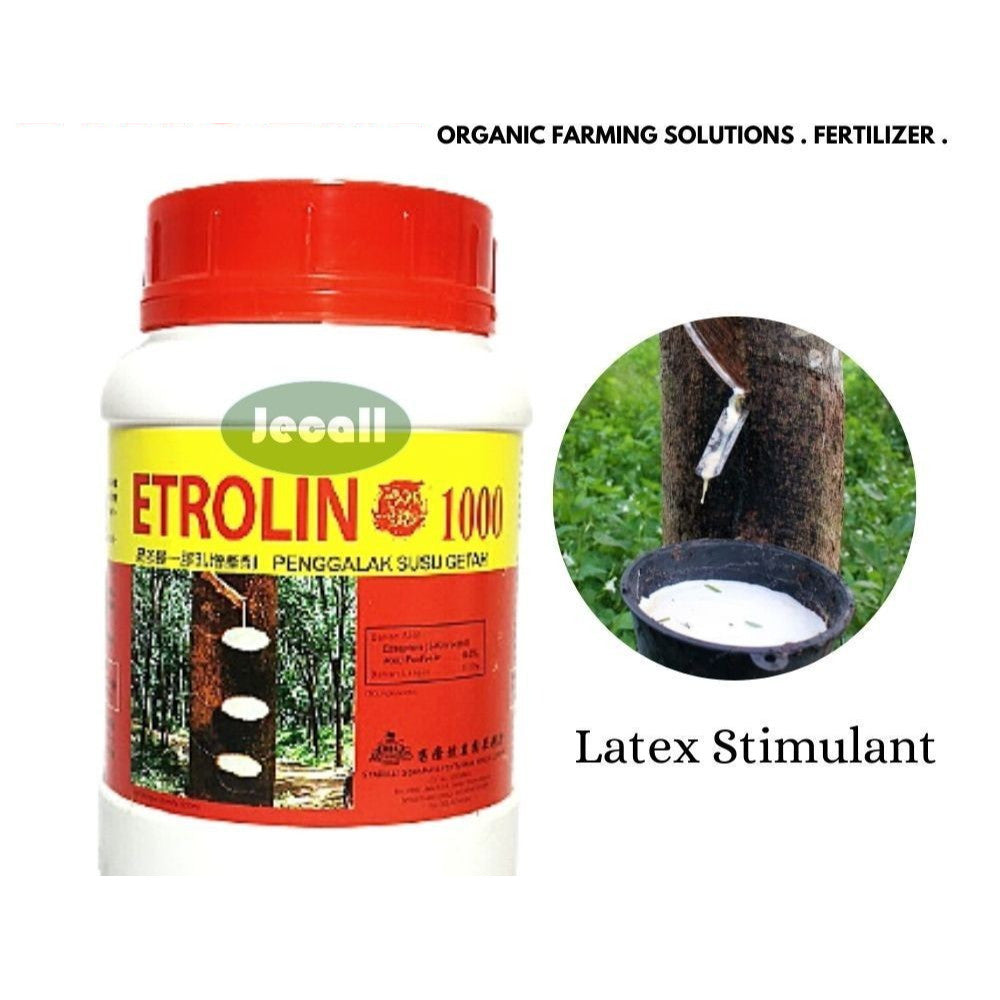 Etrolin 1000 Latex Stimulant 500ml / Penggalak Susu Getah / Red Merah / Ethephon 10% / 100% Original