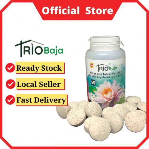 TRIObaja Water Lily Tablet Fertilizer / TRIObaja Tablet Bunga Teratai / TRIObaja 睡莲花颗粒状肥 (Official Seller)