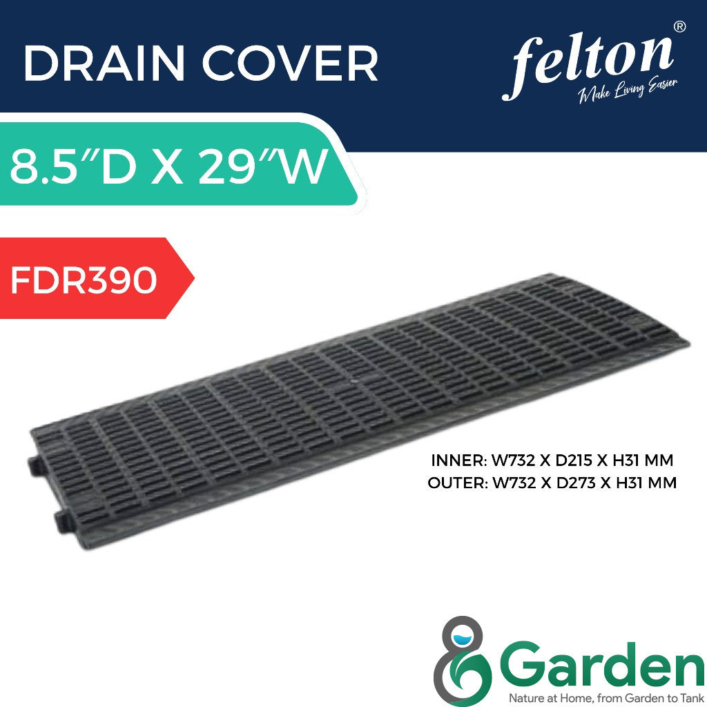 Felton Heavy Duty Drain Cover FDR390 / FDR400 | Penutup Longkang | UV Resistant & Durable