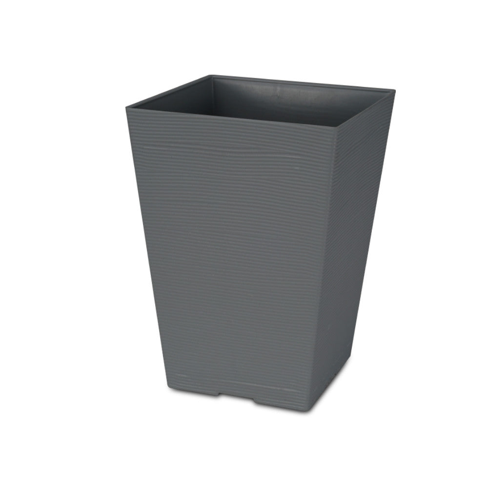 FELTON Square Pot FBL2511/FBL2512 Pasu Bunga Plastic | White Brown Grey | Indoor Outdoor Plant Flower Pot