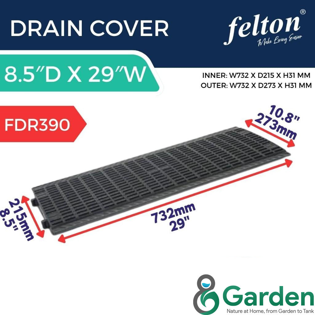 Felton Heavy Duty Drain Cover FDR390 / FDR400 | Penutup Longkang | UV Resistant & Durable