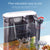AquaGrace SS-SP09S Hang-On Filter | Small Fish Tank Waterfall Filter 3-in-1 External Aquarium Circulation