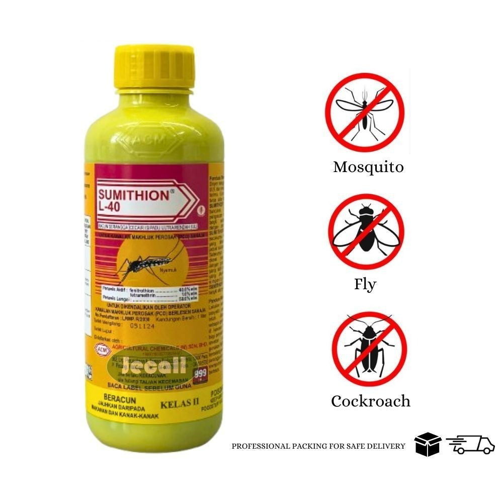 ACM Sumithion L40 1L – Fenitrothion 40%, Kawalan Nyamuk Denggi, Lalat & Lipas, Fogging Insektisid 100% Original