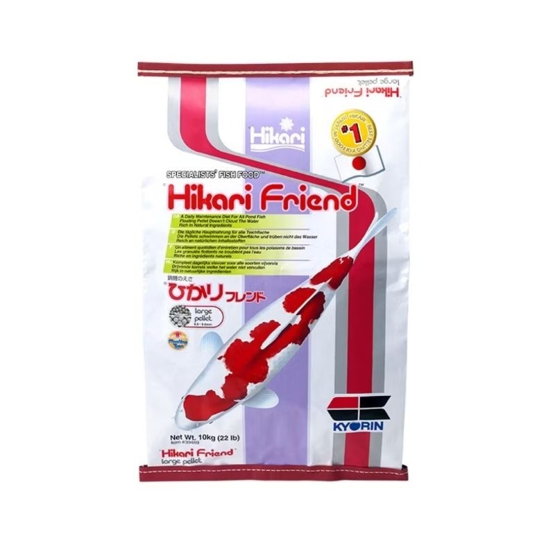 Hikari Friend Koi Fish Food 10kg | Floating Pellet | Makanan Ikan Kolam