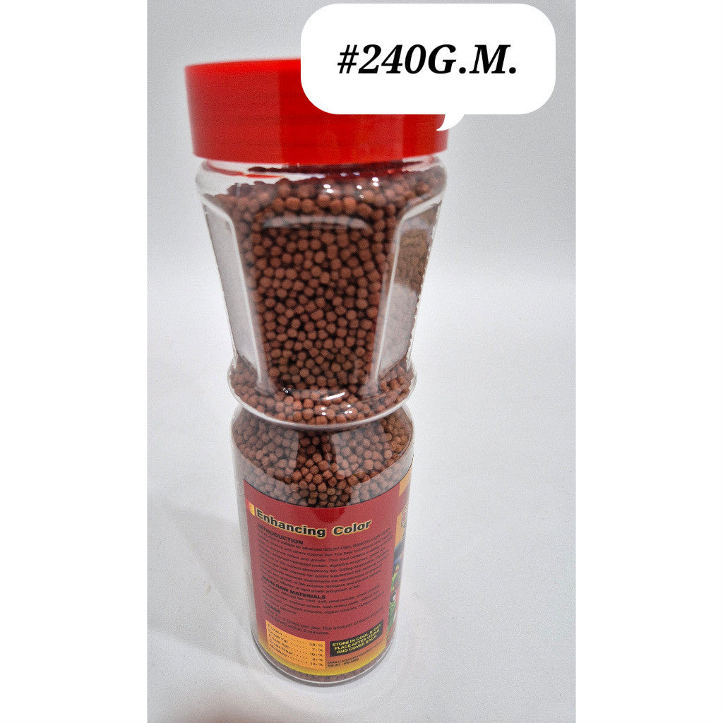 DL Fast Color Floating Pellet Fish Food 240g (S/M) | Makanan Ikan Tropika Berprotein Tinggi