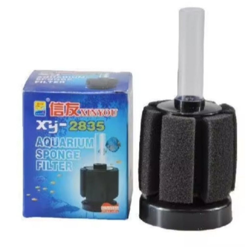 XinYou XY-2835 Aquarium Sponge Filter | Silent Air-Driven Filter for Shrimp, Betta & Fry | Up to 50L Tank