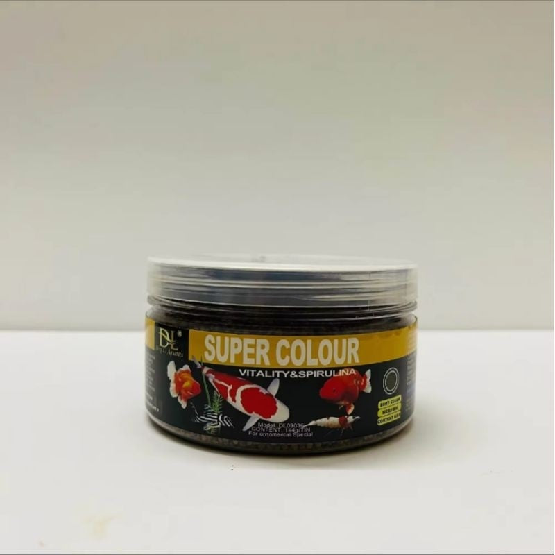 DL Super Colour Growth Fish Food 144g | For Goldfish & Koi | Makanan Ikan Kolam