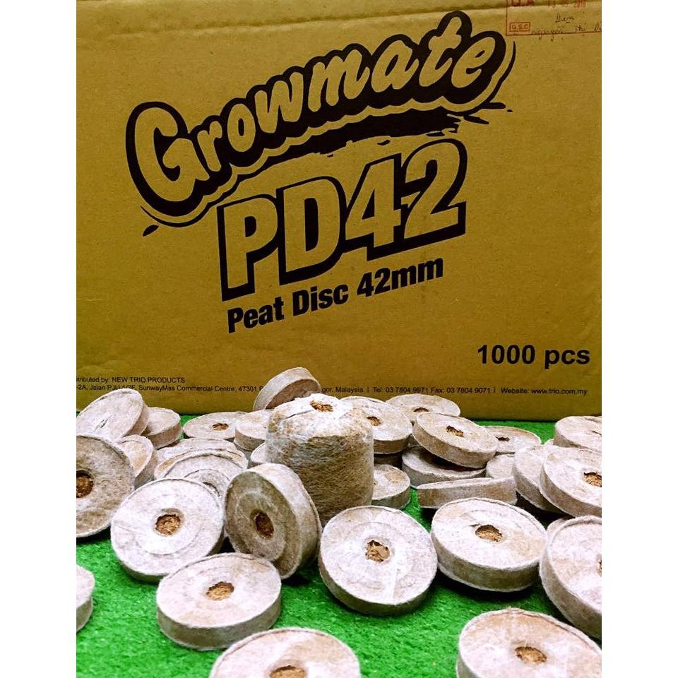 Peat Pot / Trio Growmate Peat Pot 泥炭土粒 12pc | High Quality, Germinate Seeds, Prevent Insects & Ants (Official Seller)