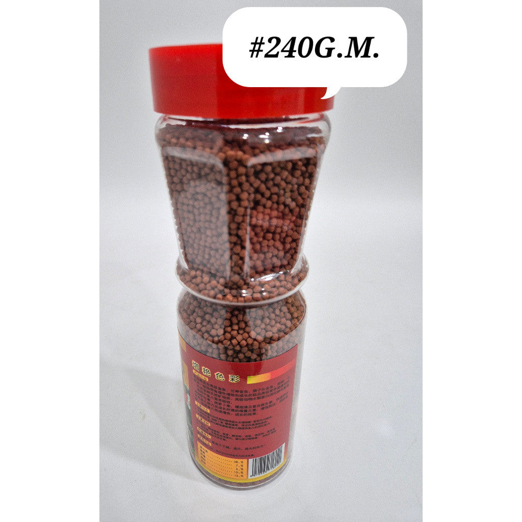 DL Fast Color Floating Pellet Fish Food 240g (S/M) | Makanan Ikan Tropika Berprotein Tinggi