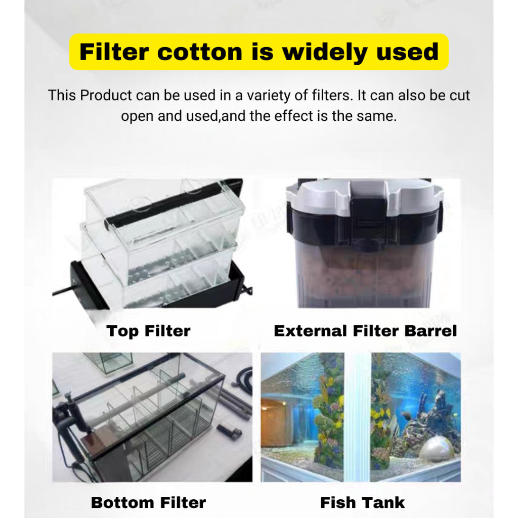 XINYOU XY-1861 Super Filter Sponge | 100x13x0.5cm | Aquarium Filter Mat | Reusable High-Flow Sponge Pad